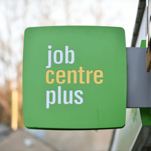 job centre plus sign