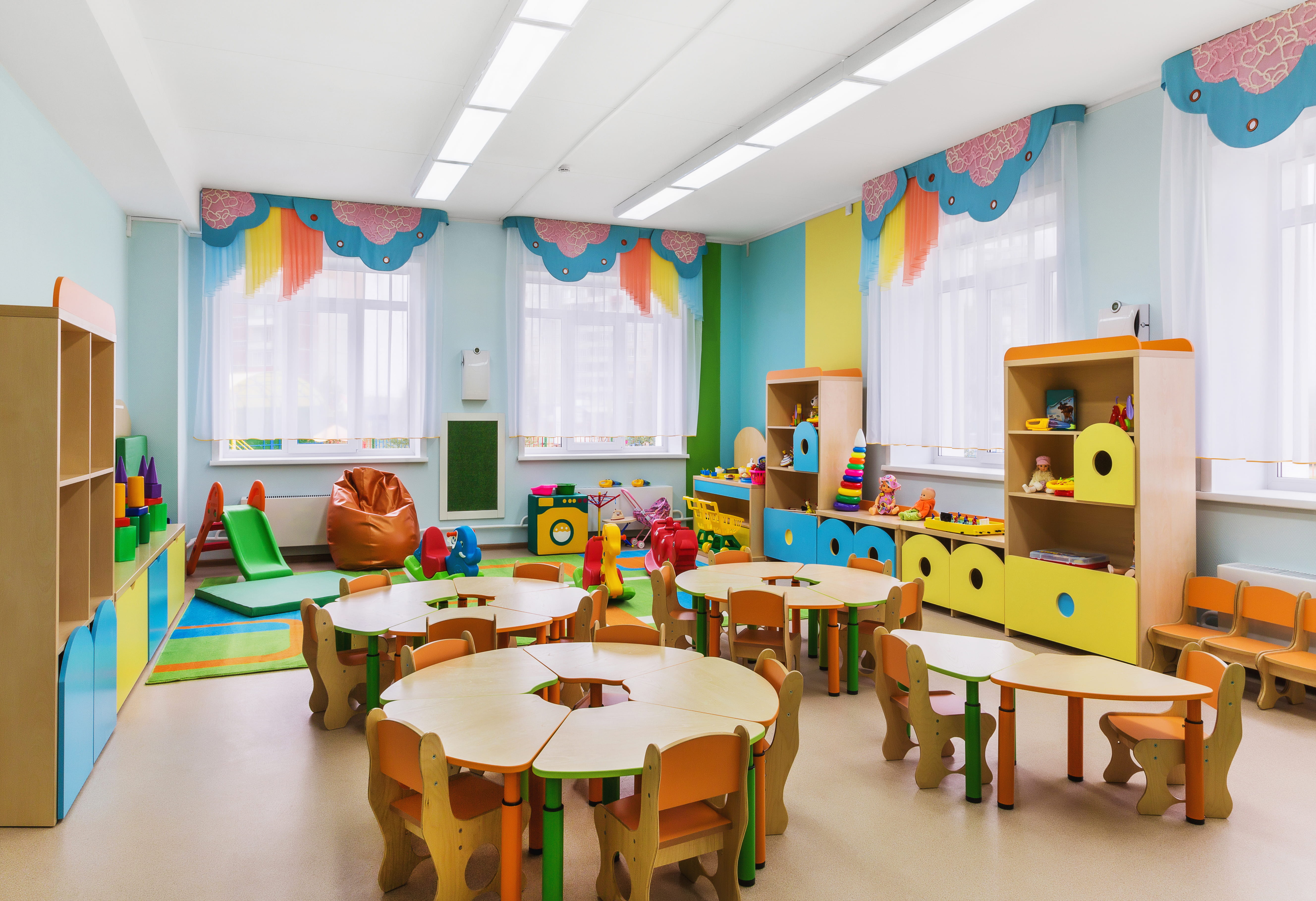 Colourful children's preschool/ nursery room