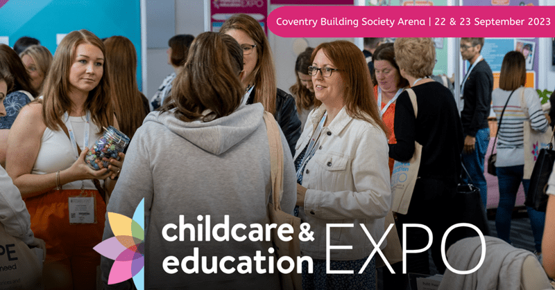 Group of people at a Childcare and Education Expo event