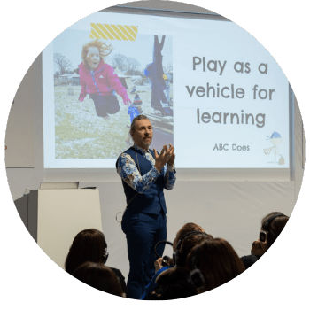 Alistair Bryce Clegg is from ABC Does Ltd giving a talk at Childcare & Education Expo London on the subject of play and continuous learning