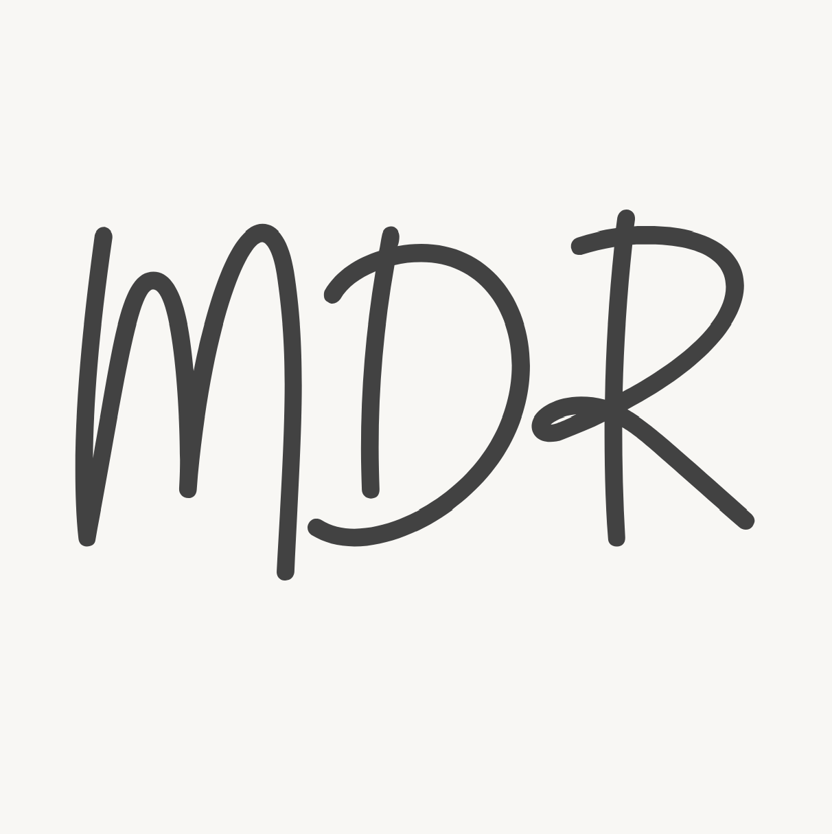 Making Digital Real simple black and white square logo