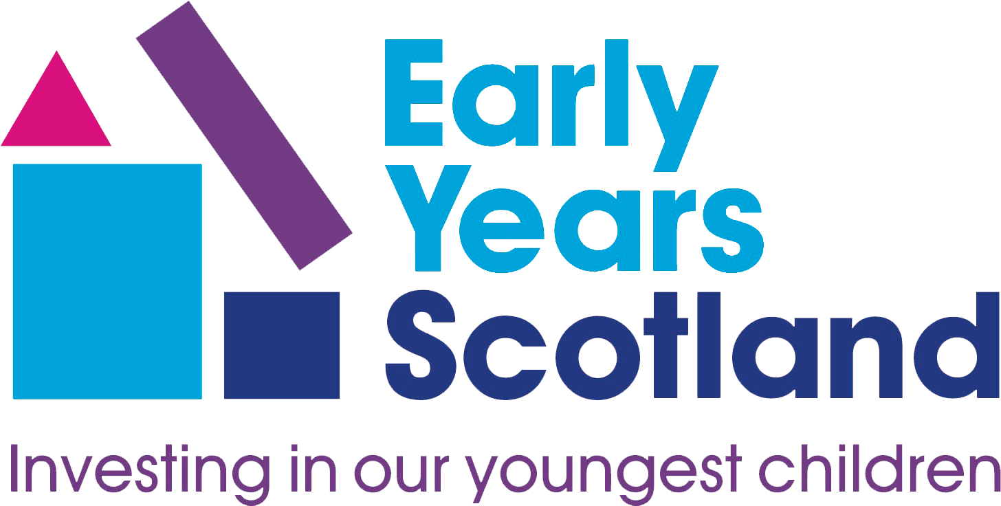 Early Years Scotland logo with slogan - 'Investing in our youngest children'