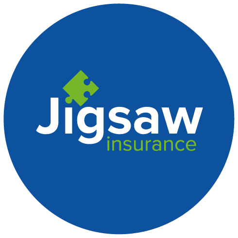 Jigsaw insurance logo in roundel