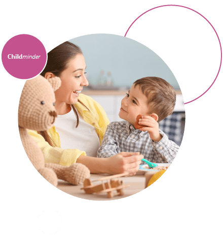 Childminder insurance - registered childminder with children.