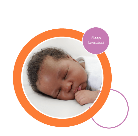 A small sleeping baby.